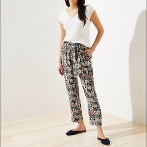 LOFT Floral Cargo Pants